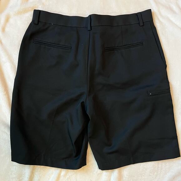 PGA Tour Mens 32 Shorts 11" Black Golf Casual Preppy Polyester Classic Pockets - Picture 2 of 8